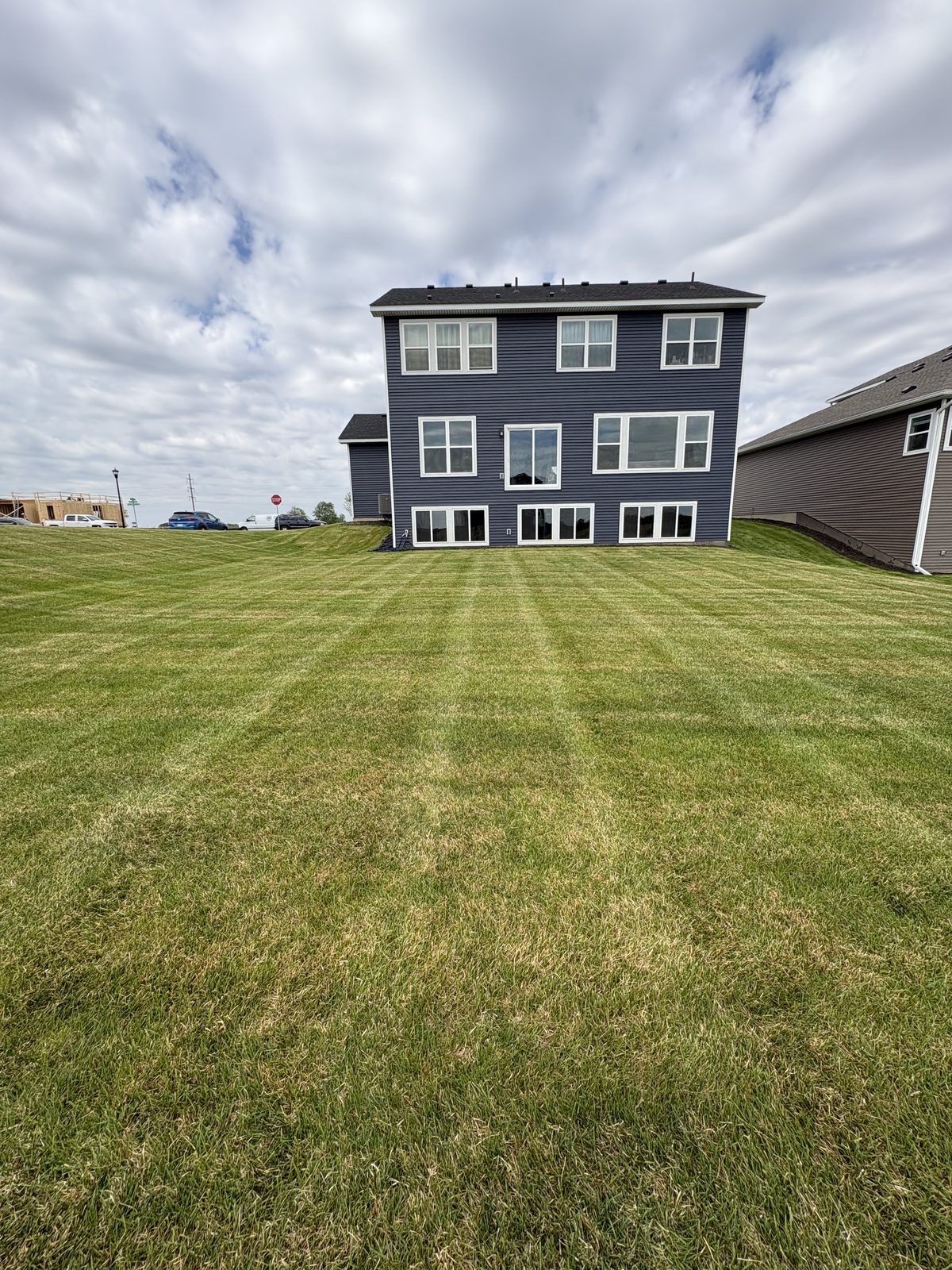 Freshly mowed lawn with stripes — Plymouth MN